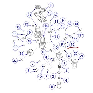 Asepsis 21 Delivery Unit Air Control Assembly