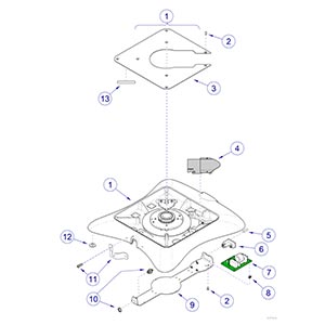 647 Chair Rotational Base / Lower Section