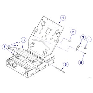 225 Seat / Back Mounting Frame