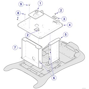 646 Chair Column Top Components