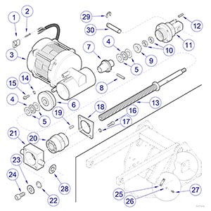 Biltmore/Knight Chairs Base Motor Assembly