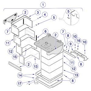 230 Chair Base Shrouds