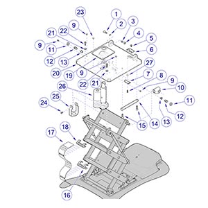 230 Chair Column Top Components