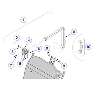 230 Chair Headlock Assembly