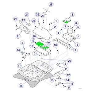 230 and 630 Chair  Rotational Base Upper Section