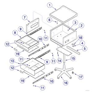 265 Fixed Height Cabinet Assembly