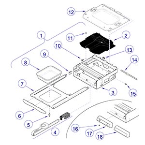 Upperwrap and Footrest Shelf
