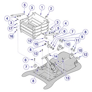 641 Chair Scissor Components