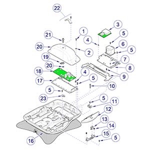 641 Chair Rotational Base Upper Section