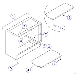 640 Exam Table Tanita Cabinet Assembly 