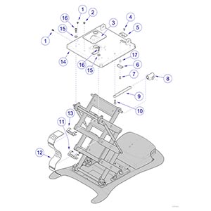 647 Chair Column Top Components