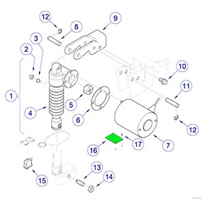 646 Chair Tilt Actuator / Limit Switch/ Sensor PC Board