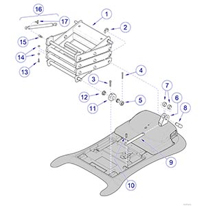 647 Chair Scissor Components