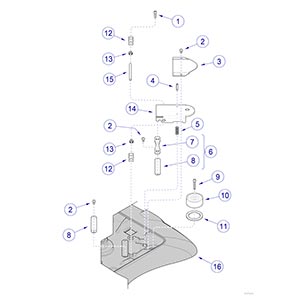 647 Chair Rotational Base Brake Lever / Electro-Magnet