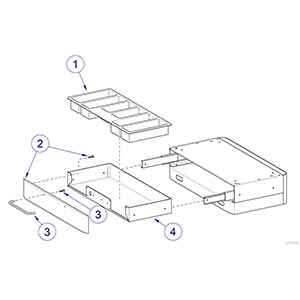 Med Drawer Options MD31-MM Med Drawer w/o Lock