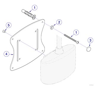 253 Light Light Wall Mount Bracket