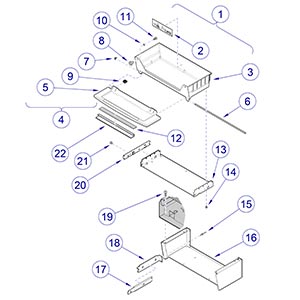 Exam Assistant Drawer Assembly