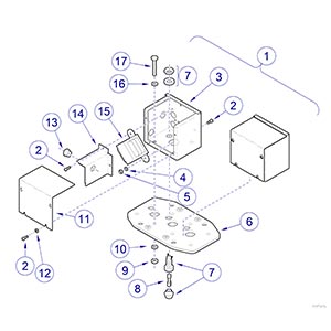Ceiling Plate, Double/Combo Lights