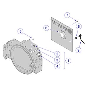 M9/M11 Sterilizer -033 / -034 Fan System / Power Cord