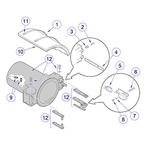 M9/M11 Sterilizer -033 / -034 Chamber / Door Latch