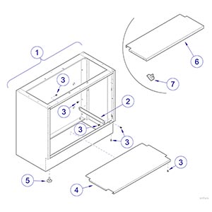 640 Doran Cabinet Assembly 