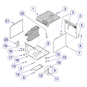 M9/M11 Sterilizer -020 Thru -022 Main Enclosure