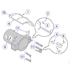 M9/M11 Sterilizer -040 Thru -042 Chamber / Door Latch