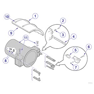 M9/M11 Sterilizer -020 Thru -022 Chamber / Door Latch