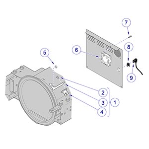 M9/M11 Sterilizer -020 Thru -022 Fan System / Power Cord