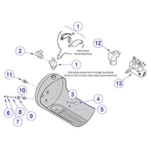 M9/M11 Sterilizer -020 Thru -022 Sensors / Valves