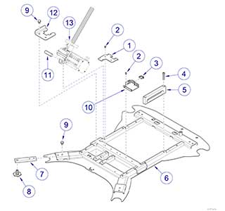 630 Chair Base Plate Components