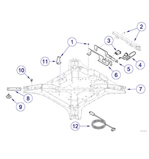 630 Chair Rotational Base Plate Components