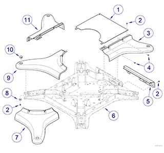 630 Chair Rotational Base, Base Covers