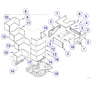 630 Chair Rotational Base Shrouds
