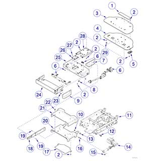 630 Chair Foot Section Main Components