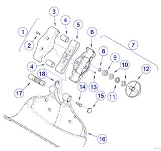 630 Chair Headlock Components