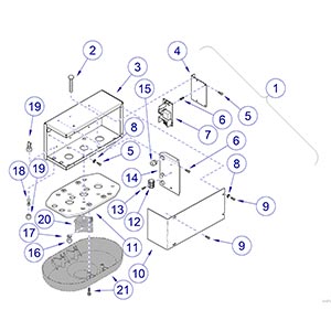 Single Light Ceiling Plate