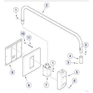 Wall Mount Fixed Arm