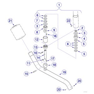 Cross Tube/Bearing Assembly