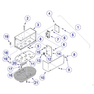 Double Light Ceiling Plate