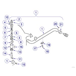 Cross Tube/Bearing Assembly