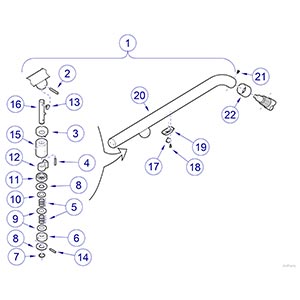 Cross Tube/Bearing Assembly