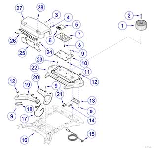 630 Chair Base Covers And Electrical Components