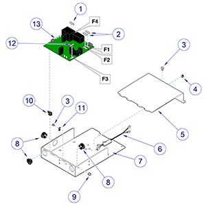 PC Board Enclosure for Manual Back Models