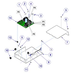 PC Board Enclosure for Power Back Models