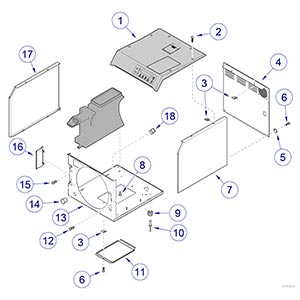 M9/M11 Sterilizer -040 Thru -042 Main Enclosure