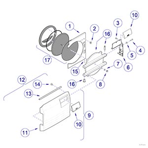 M9/M11 Sterilizer -020 Thru -022 Door Components