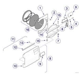 M9/M11 Sterilizer -040 Thru -042 Door Components