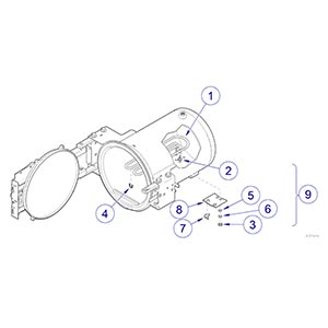 M9/M11 Sterilizer -040 Thru -042 Heating Element / Hi-Limit Thermostats