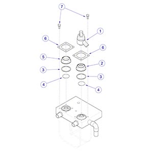 Anesthesia VME Table Top Inhalation / Exhalation Valve Parts